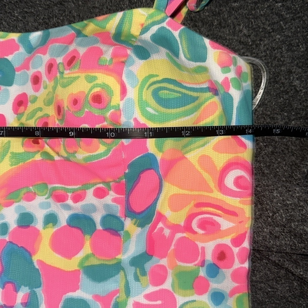 Lilly Pulitzer Shelli Serene Blue Big Escapade Engineered Tie Back 00 - Picture 4 of 8